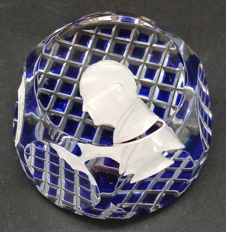 Baccarat Crystal Sulphide Paperweight