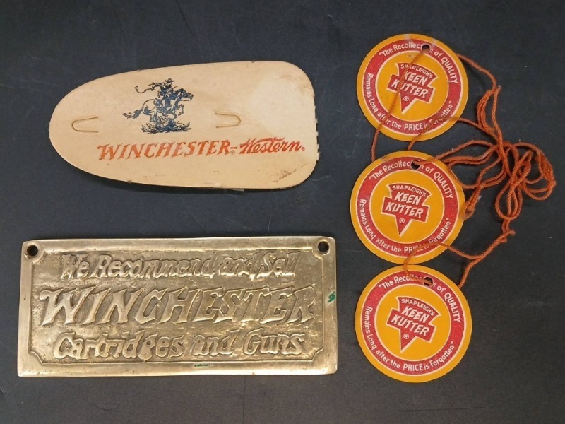 Winchester & Keen Kutter Advertising Tags