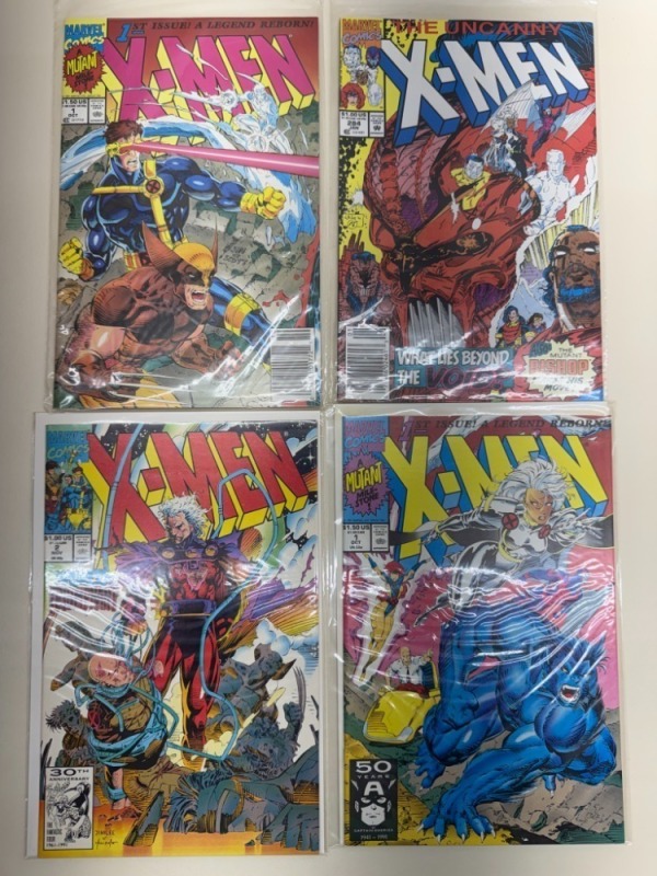 (4) X-Men Comic Book Lot, Marvel, 1991-1992