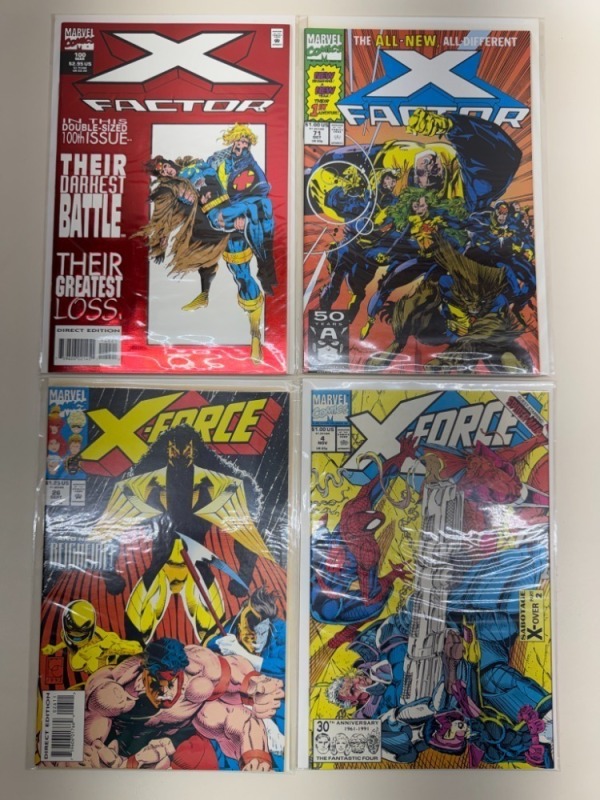 (4) Marvel X-Factor and X-Force Comic Lot