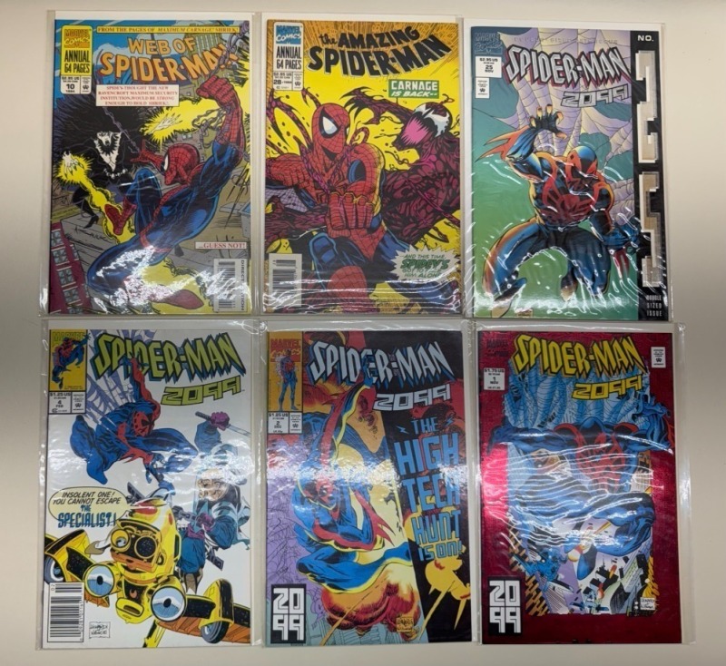 (6) Spider-Man Comic Lot: Annuals & 2099 Issues