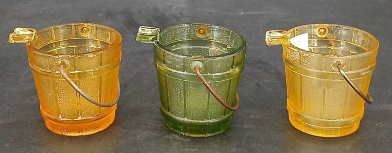 (3) Vintage Water Bucket Ashtrays