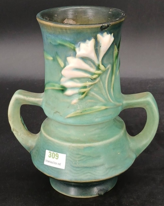 Roseville Pottery Freesia 118-6" Vase