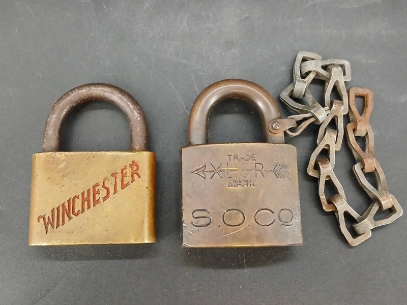 Winchester and SOCO Brass Padlocks