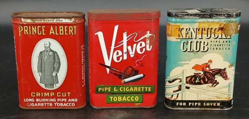 (3) Vintage Tobacco Pocket Tins