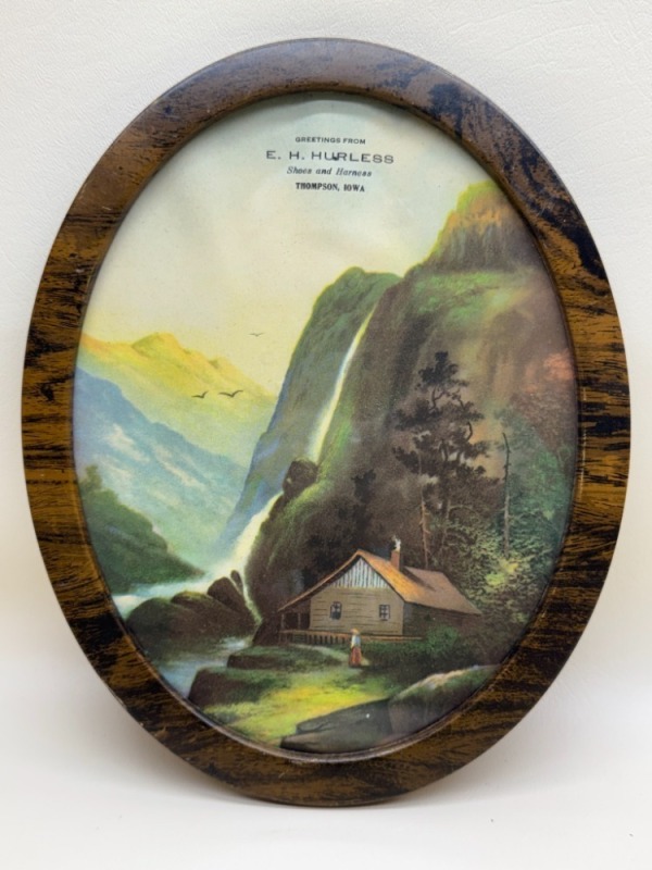 E.H. Hurless Shoes and Harness Framed Advertising Print