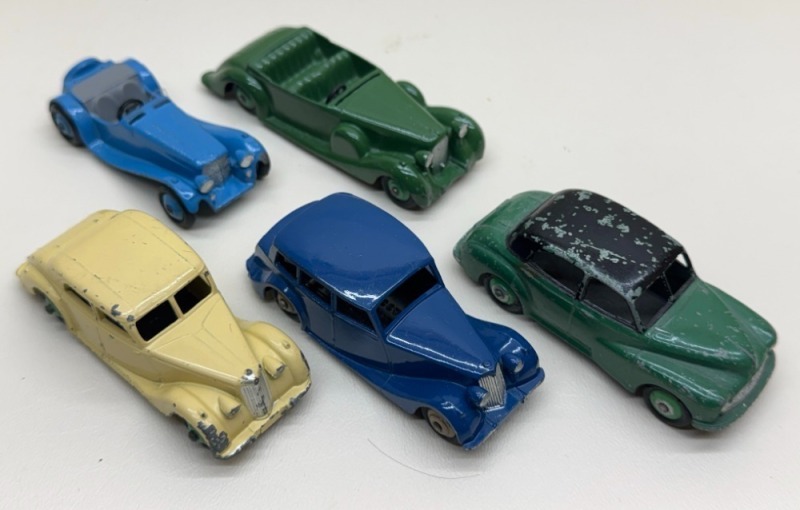 (5) Dinky Toys Diecast British Cars Lot
