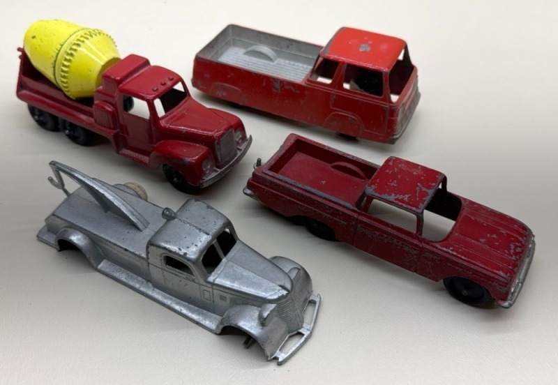 (4) TootsieToy Diecast Trucks
