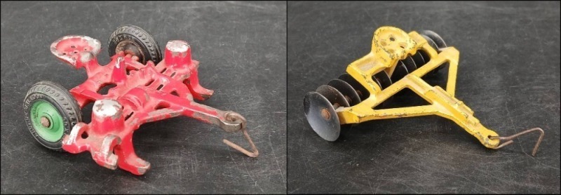 (2) Arcade Cast Iron Farm Implement Toys