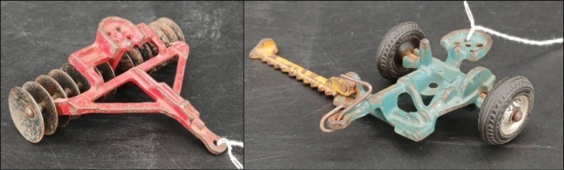 (2) Arcade Cast Iron Toy Farm Implements