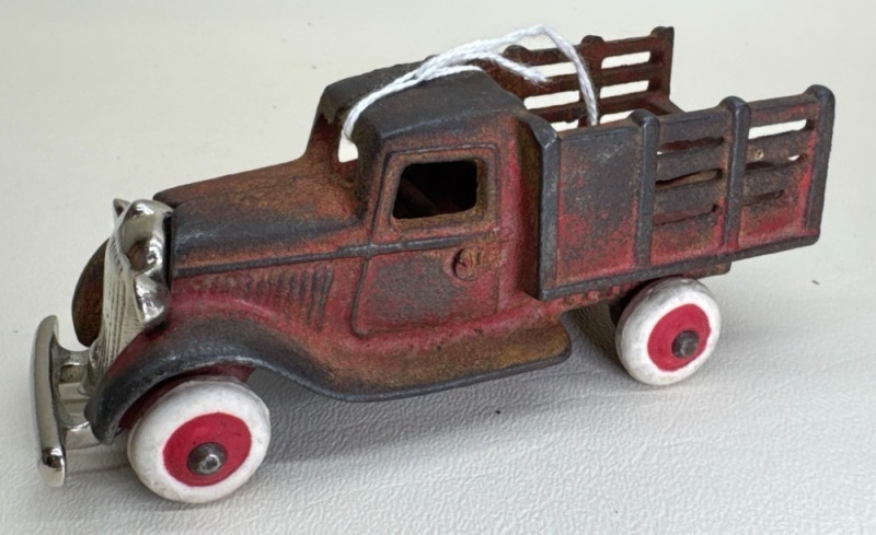 Arcade Cast Iron Plymouth Stake Bed Toy Truck
