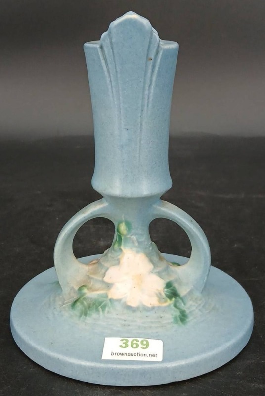 Roseville Pottery Cosmos Candlestick