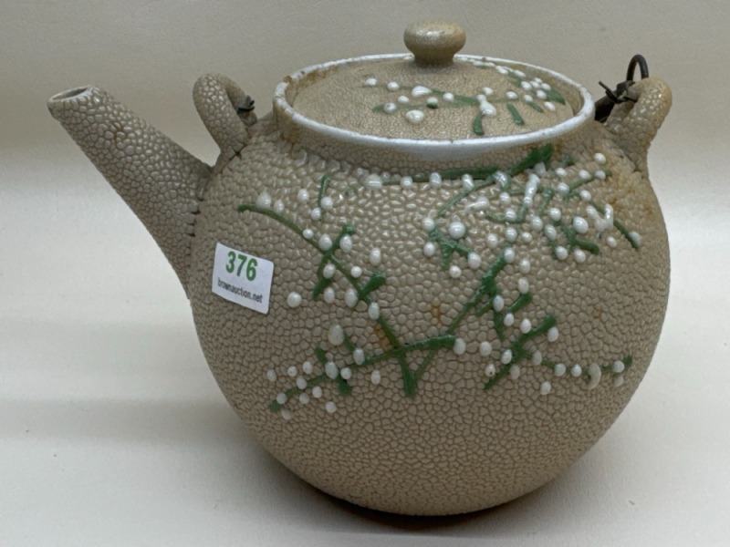 Japanese Meiji period Teapot with Floral Design