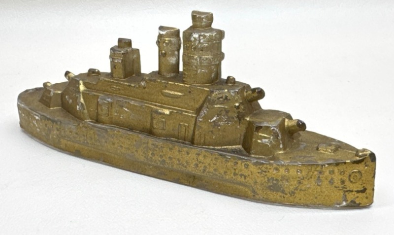 Battleship Glass Candy Container