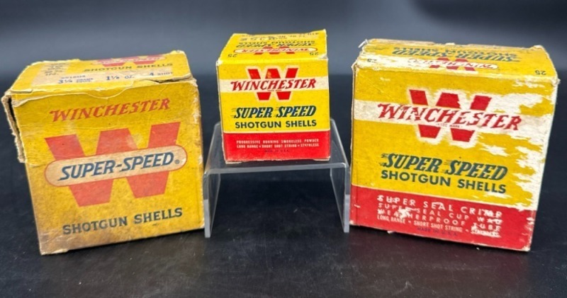 Winchester Super-Speed Shotgun Shells Boxes
