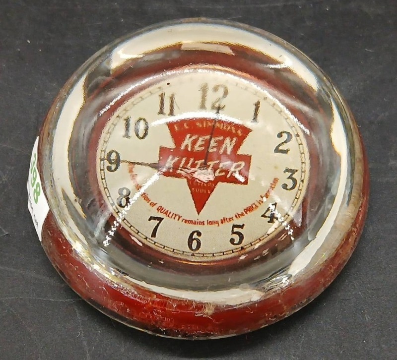 Keen Kutter E.C. Simmons Glass Dome Paperweight