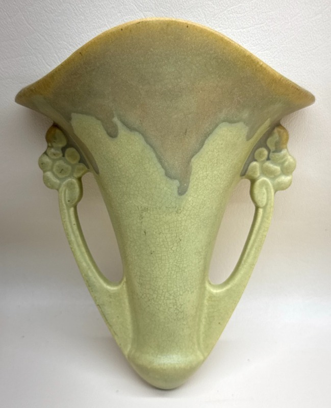 Roseville Pottery Carnelian I Drip Wall Pocket