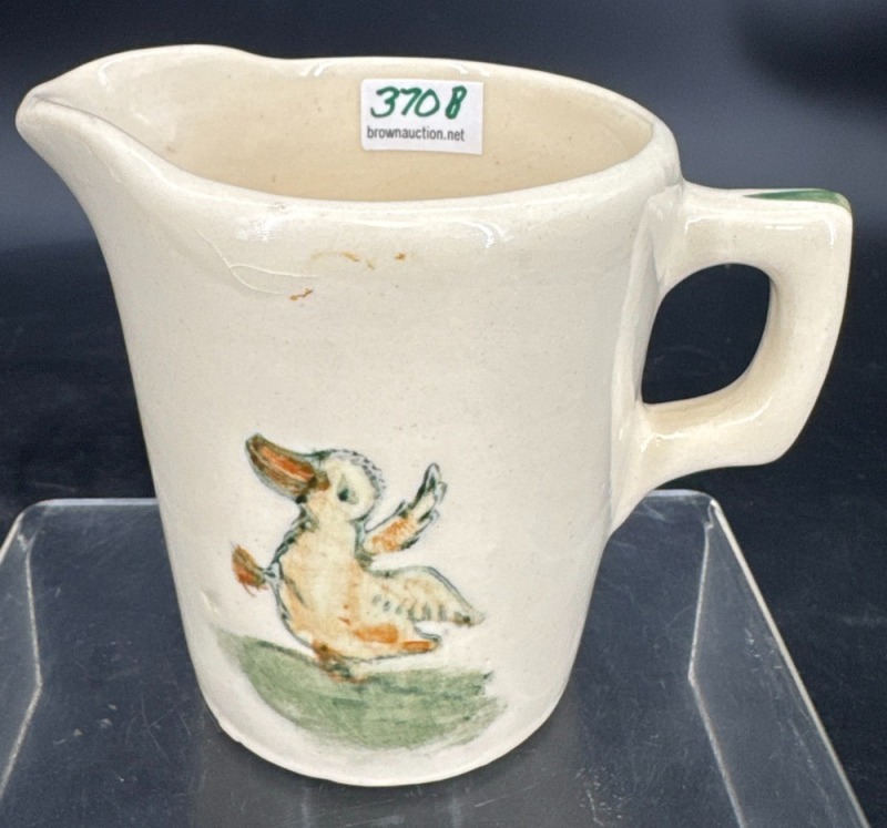 Weller Ware Cream Pitcher With Duck Motif