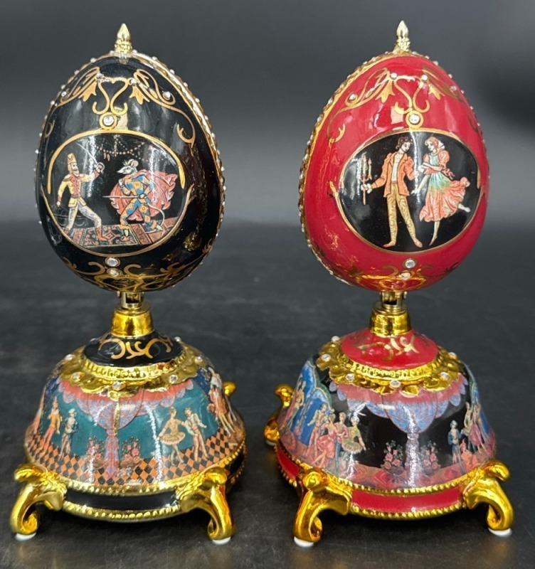 (2) Ardleigh Elliott Nutcracker Ballet Musical Eggs
