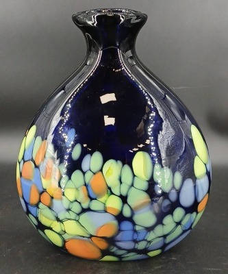 Makora Krosno Hand Blown Bottle Vase