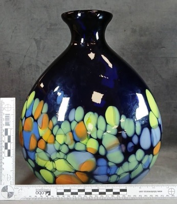 Makora Krosno Hand Blown Bottle Vase - 10