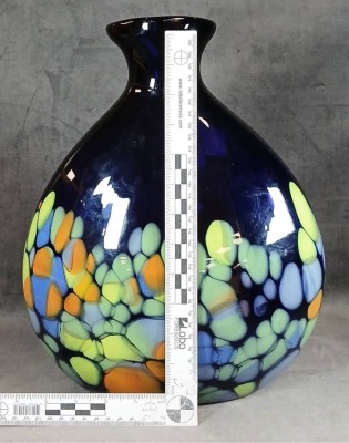 Makora Krosno Hand Blown Bottle Vase - 11