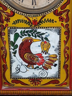 E. Ingraham Co. Painted Mantel Clock - 2