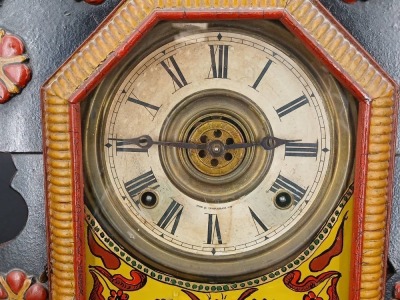 E. Ingraham Co. Painted Mantel Clock - 3