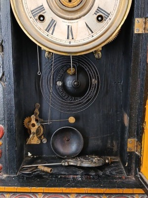 E. Ingraham Co. Painted Mantel Clock - 5