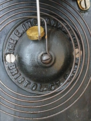 E. Ingraham Co. Painted Mantel Clock - 6