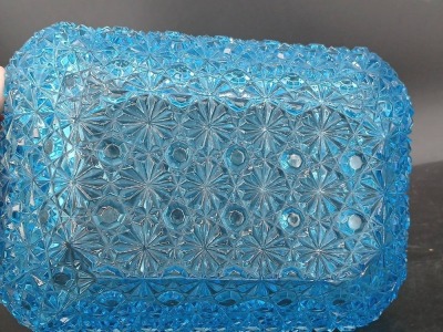 (2) EAPG Daisy & Button Blue Bowls - 6