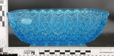 (2) EAPG Daisy & Button Blue Bowls - 7