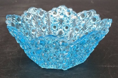 (2) EAPG Daisy & Button Blue Bowls - 10