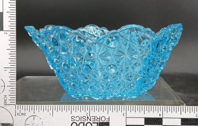 (2) EAPG Daisy & Button Blue Bowls - 12