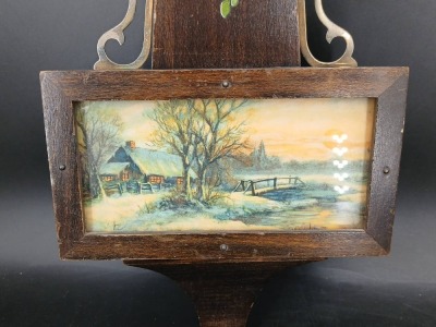 Gilbert Banjo Wall Clock, Painted Decoration - 4