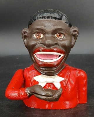 J&E Stevens Cast Iron Mechanical Bank
