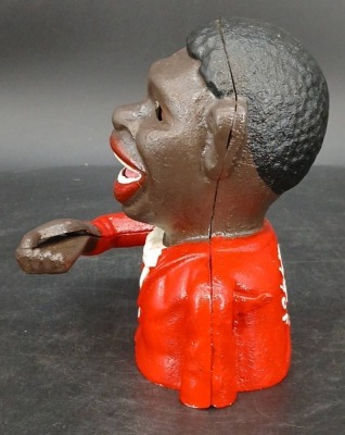 J&E Stevens Cast Iron Mechanical Bank - 2