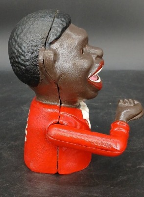 J&E Stevens Cast Iron Mechanical Bank - 3