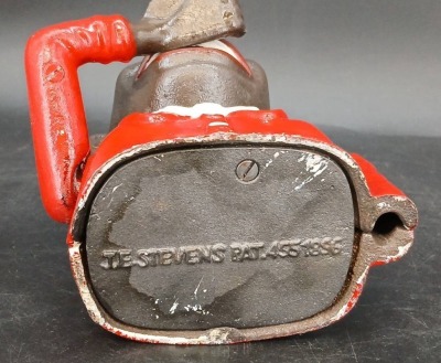 J&E Stevens Cast Iron Mechanical Bank - 5