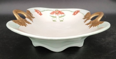 TK Czechoslovakia Hand-Painted Poppy Bowl - 3