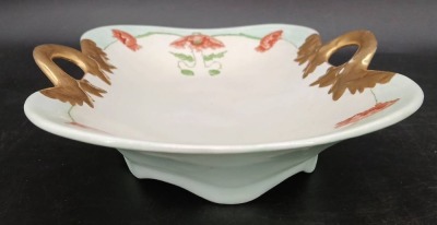 TK Czechoslovakia Hand-Painted Poppy Bowl - 5