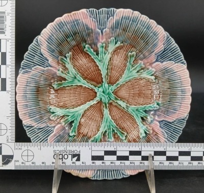 (3) Griffin, Smith & Hill Majolica Plates - 7