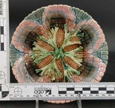 (3) Griffin, Smith & Hill Majolica Plates - 13