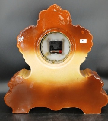 Floral Ceramic Mantel Clock - 5