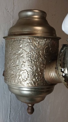 Angle Lamp Co. Wall-Mount Embossed Oil Lamp - 2