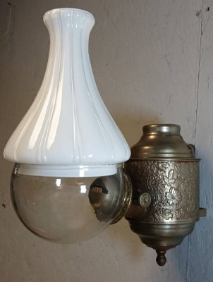 Angle Lamp Co. Wall-Mount Embossed Oil Lamp - 4
