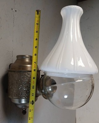 Angle Lamp Co. Wall-Mount Embossed Oil Lamp - 6
