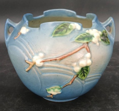 Roseville Pottery Snowberry 1RB-5" Rose Bowl - 3