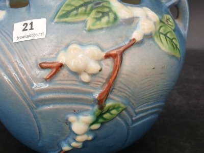 Roseville Pottery Snowberry 1RB-5" Rose Bowl - 5
