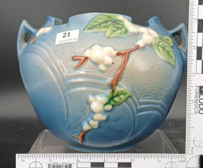 Roseville Pottery Snowberry 1RB-5" Rose Bowl - 7